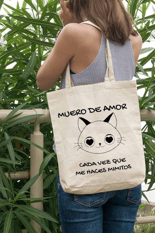 Totebag Gatibolsos: Muero de amor