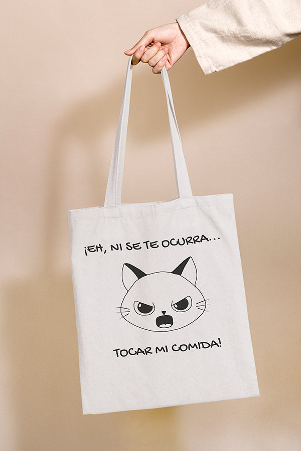 Totebag Gatibolsos: No toques mi comida