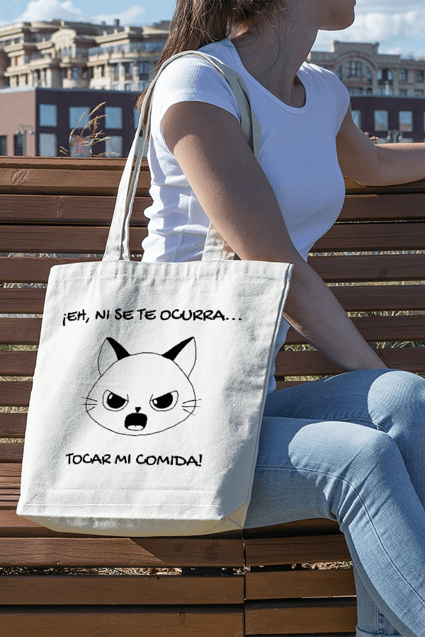 Totebag Gatibolsos: No toques mi comida